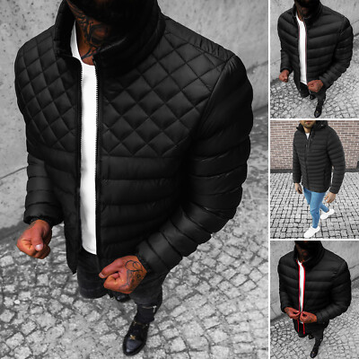 Ozonee Winterjacke Schwarz Grau Winterjacke Steppjacke Wärmejacke