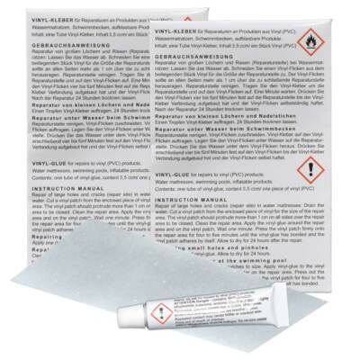 Blue Magic 2x PVC Reparaturset für Wasserbetten Vinylreparatur Flickset 12 ml