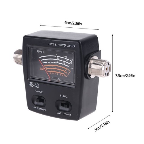 RS-40 SWR/Watt Meter NISSEI 144/430mHz UHF/VHF for M Type Connector for TYT - Zdjęcie 8 z 8