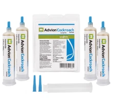 GENUINE Advion Roach Killer | 4 PACK | Cockroach Gel Bait Tubes + Plunger & Tips