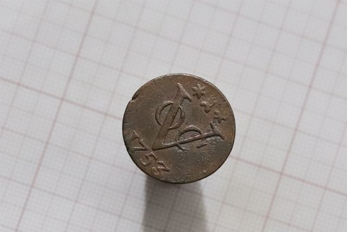 🧠🇳🇱 NETHERLANDS VOC DUIT ZEELAND 1753 SCH. 178 B66 #6101