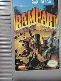 Vintage Rampart Nintendo NES Cart/Manual and Nintendo case Tested Working 