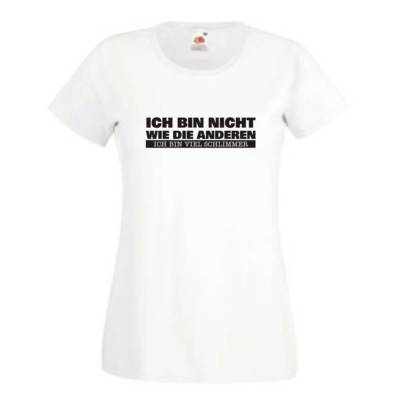 Ich bin nicht wie die anderen ..., cooles Sprüche T-Shirt, Damen Funshirt GO182