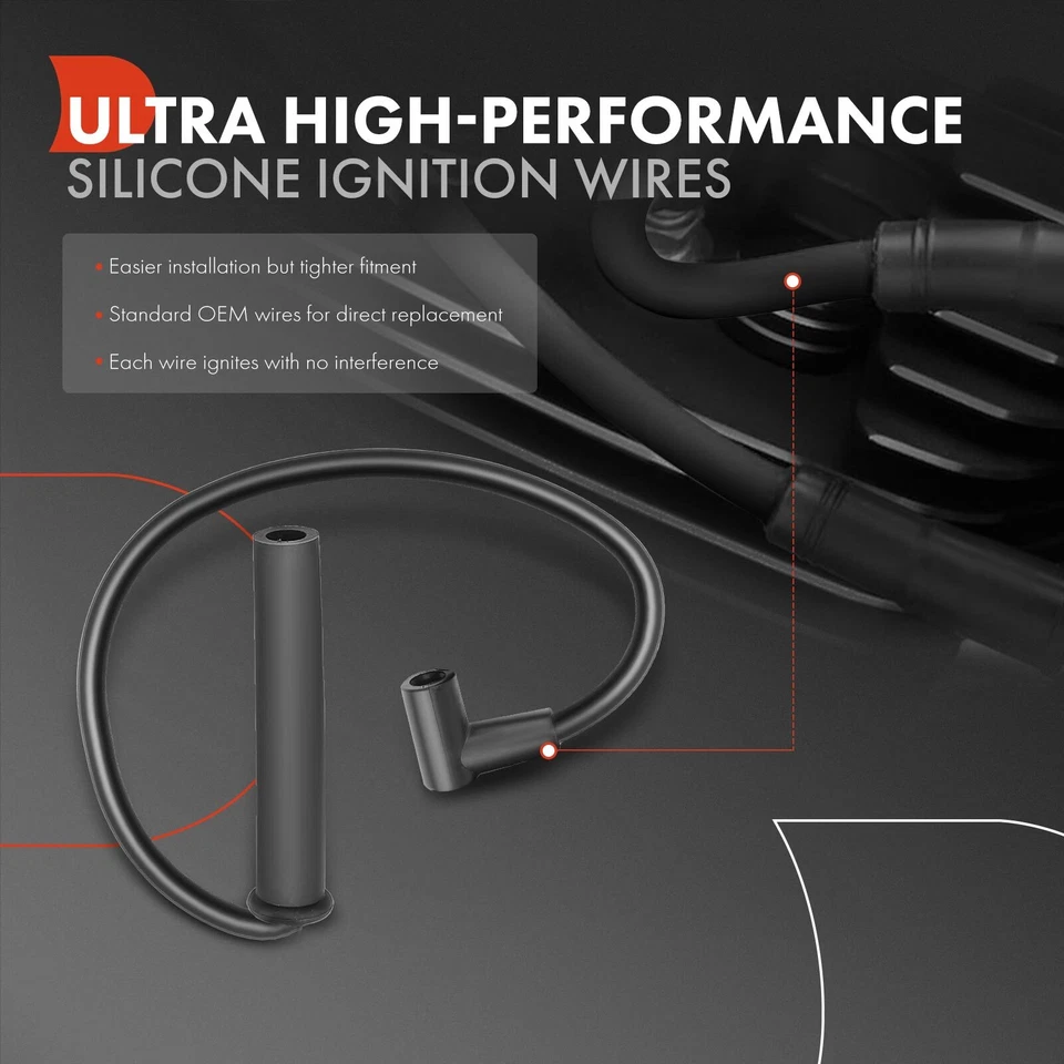 Juego de 4 cables de bujía para Saturn SC1 1993-2002 SL SL1 1991-2002 SW1 L4 1,9 L Foto 3 de 4