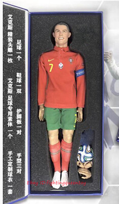 X-STUDIO C Ronaldo Smile Face & Body Clothes Full Set 1/6 Action Figure Instock