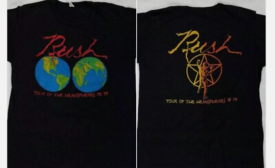T-shirt Vintage Rush – Concert Live Tour – Rock Band Années 70 – Taille M
