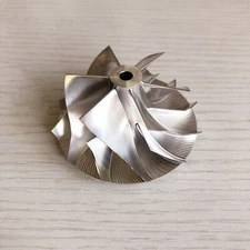 GT15-25 49.50/63.00mm 6+6 blades high performance billet compressor wheel