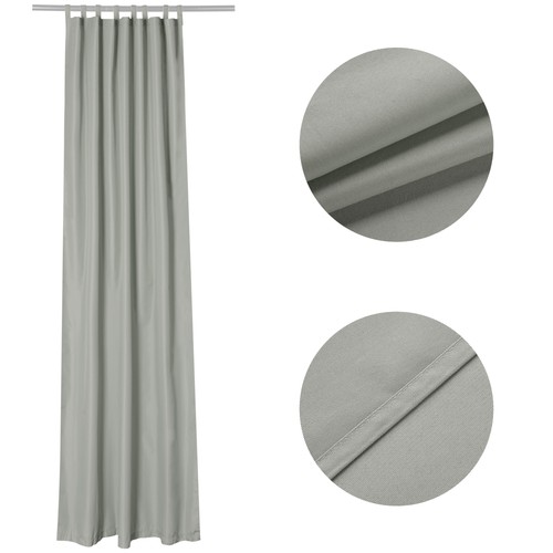 54"x120" Outdoor Curtain Drape Tab Top UV30+ Patio Pergola Backyard 10 Piece - Afbeelding 4 van 8