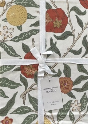 Williams-Sonoma Morris & Co Fruit Tablecloth 70 x108 