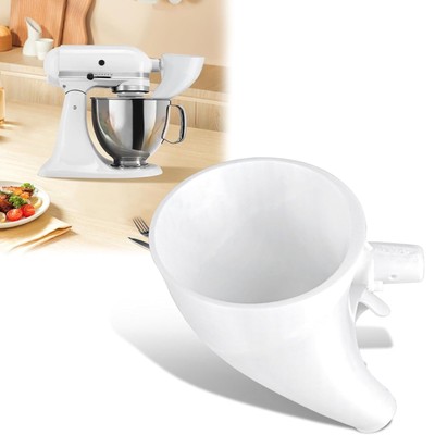 Flour Funnel for KitchenAid Mixer - Fits 5-Qt Artisan Tilt-Head - Icing/Egg Liqu