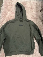 Fear of God Essentials Green Hoodie 100% Authentic - MEDIUM