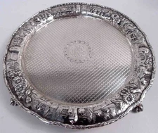 Kirk Salver 2112 Baltimore Repousse Tray American Sterling Silver 1903/24