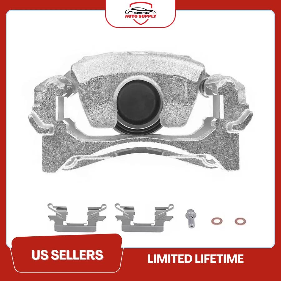 Pinza de freno delantera izquierda del lado del conductor con conjunto de soporte para Nissan Altima Leaf Foto 2 de 2