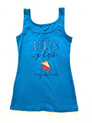 WAITRESS The Broadway Musical TANK TOP Aqua Blue SMALL