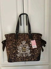 Viral Juicy Couture "Juicy for all" leopard Tote Bag New
