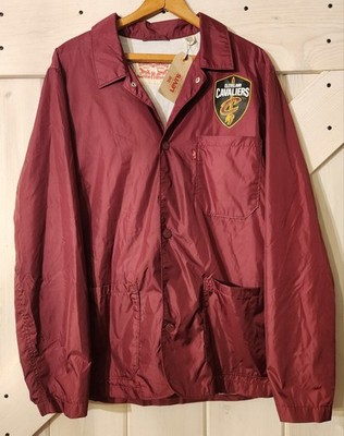 Brand New Levi's Cleveland Cavaliers Windbreaker Jacket. Size L. NWT
