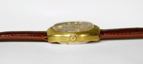 GIRARD-PERREGAUX 18K Gold Filled Large 39mm Mens Quartz Watch Genuine Croc. Band - Picture 12 of 16