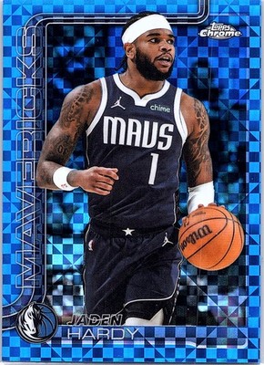 2025-26 Topps Chrome #60 Jaden Hardy Blue X-Fractor