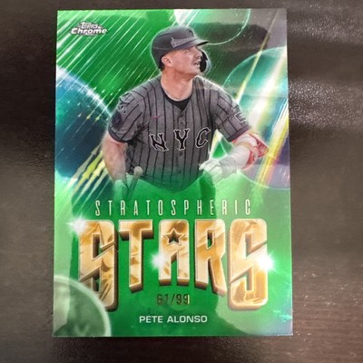 2024 Topps Chrome #SSC-28 Pete Alonso Stratospheric Stars Green Refractors /99