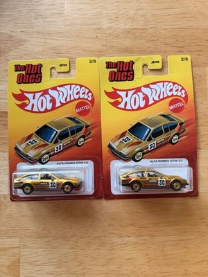 2026 Hot Wheels HW THE HOT ONES ALFA ROMEO GTV6 3.0 GOLD 2/8 Lot Of 2