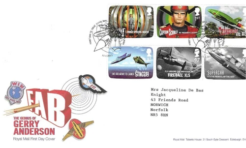 GB Comm/FDC -FAB - Gerry Anderson - Edinburgh -  2011 (RM923)