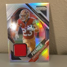2025 Panini Prizm Premier Jerseys Christian McCaffrey Memorabilia #PJY-CMC 49ers