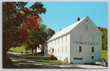 The Coolidge Cheese Factory Plymouth Vermont Chrome Postcard 1960s Fall View
