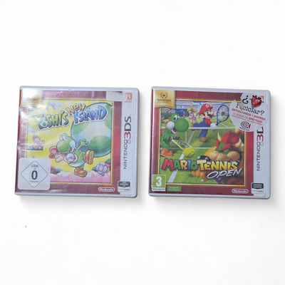 Nintendo 3DS Spiele Bundle Yoshi's New Island + Mario Tennis Open PAL Akzeptabel