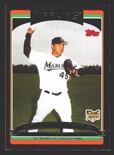 Yusmeiro Petit Florida Marlins 2006 Topps Update Black #UH168 SN /55