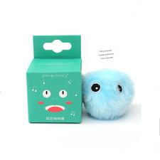 Interactive Ball Smart Cat Toys Plush Electric Catnip Training Toy Kitten Touch