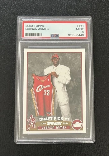 2003-04 Topps - Draft Pick LeBron James #221 (RC) PSA 9