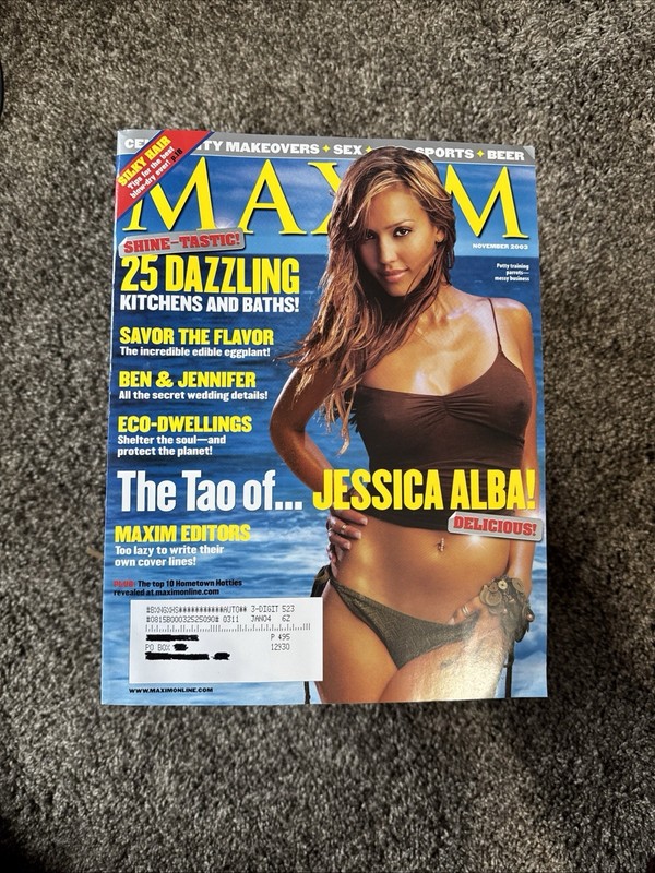 MAXIM Magazine November 2003 The Tao Of Jessica Alba, Delicious