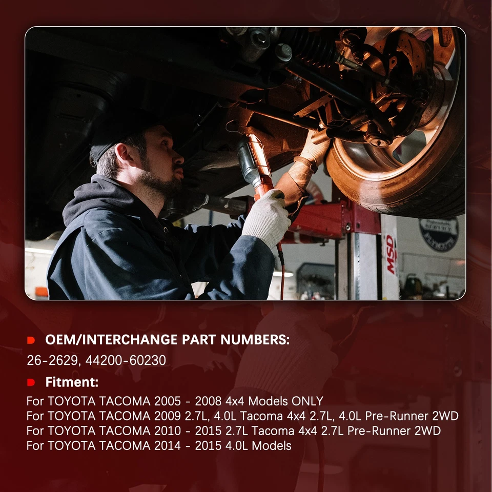 Conjunto de cremallera y piñón de dirección asistida apto para Toyota Tacoma 2005-2015 26-2629 Foto 2 de 4