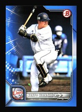 Kento Watanabe #80 Blue SN /199 2022 Bowman NPB Nippon SP4-196