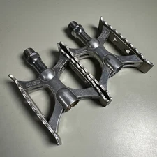 Vintage MKS Touring Lite Pedals silver 9/16" Mountain Road Fixie Japan