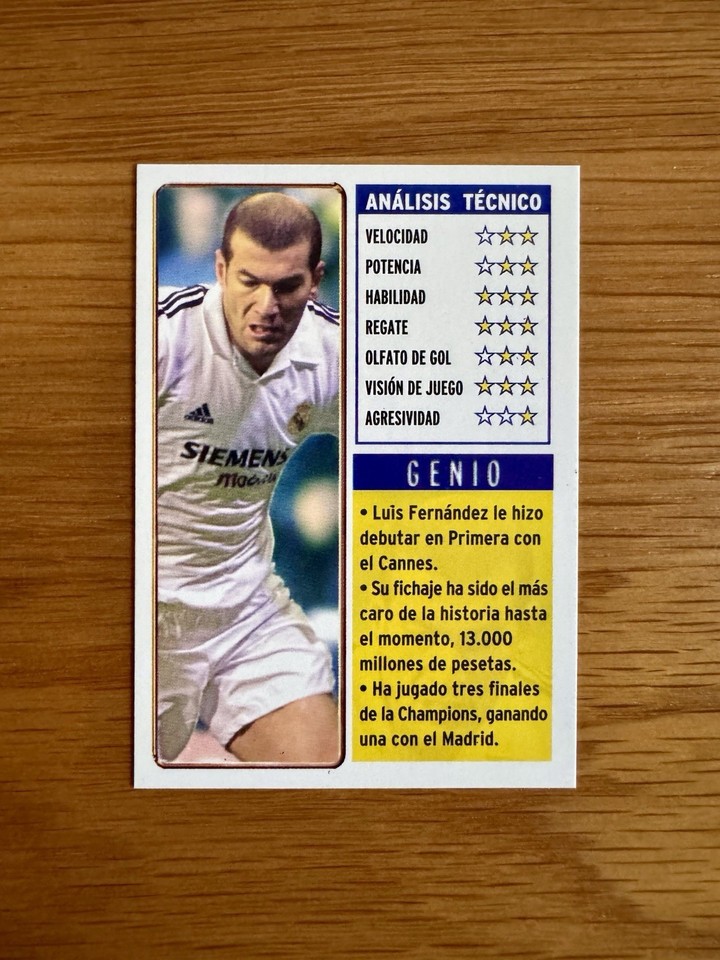 Carte Mundicromo 2005 - Zinedine Zidane #108, Real Madrid, Foot, Très Bon état