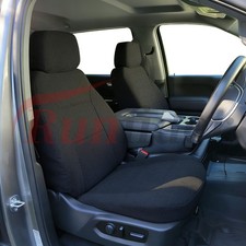 Front Seat Covers For Chevy Silveradosierra 1500 Crew Cab 20192026 - Black