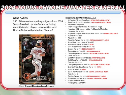 2024 TOPPS CHROME UPDATE SERIES BASEBALL MEGA BOX - Picture 4 of 12