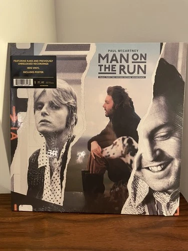 SEALED Paul McCartney Man on the Run Black Vinyl LP 2026 + Poster Capitol