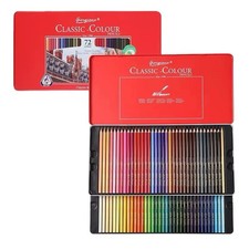 Premium 72-color professional Oil-Based Prismacolor pencil sets - Tin Box