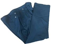 Dockers Khakis Men's 42x32 Blue Pleated loose Fit No Wrinkles, cuffed - NWOT