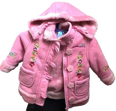 Kinderjacke Mädchen 3-6 Jahre 66 - 70 cm Rosa Bestickt LC Waikiki Entzückend!