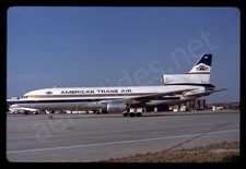 ATA American Trans Air Lockheed L-1011 N193AT Apr 87 Kodachrome Slide/Dia C8