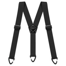 Heavy Duty Elastic Suspenders for Men Trouser Pants Braces Strap Work Belt UK