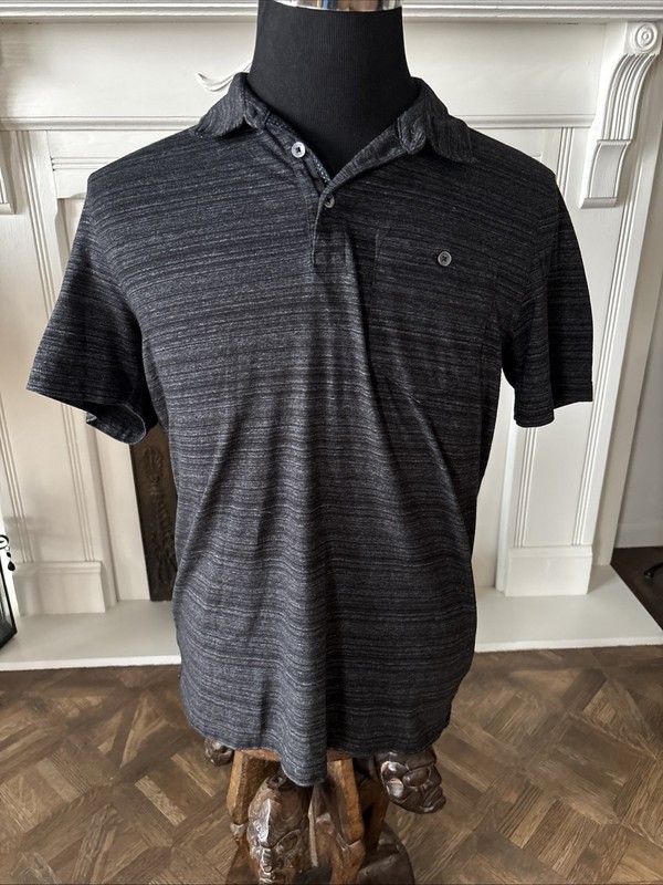 English Laundry Shirt Polo Black Mens Medium