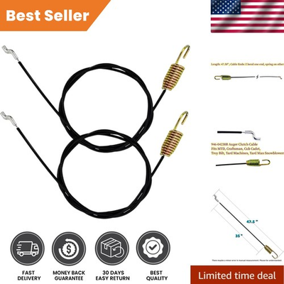 #ad Essential 2 Pack Auger Clutch Cable for 2012 2013 MTD and Troy Bilt Snow Blowers $23.99