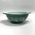 Pyrex Harvest Green Cinderella Mixing Bowl 444 4 Quart Vintage