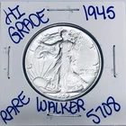 1945 WALKING LIBERTY SILVER HALF DOLLAR AUTHENTIC U.S.MINTCOIN FREESHIPPING 5708