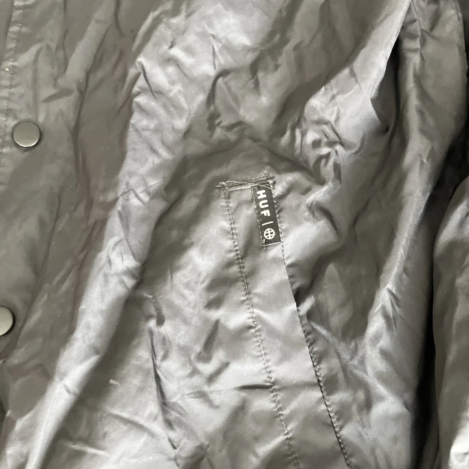 Chaqueta cortavientos Huf X Thrasher Classic H Coaches negra para hombre MEDIANA Foto 2 de 4