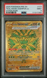Teal Mask Ogerpon ex 177/131 Sv: Prismatic Evolutions PSA 9